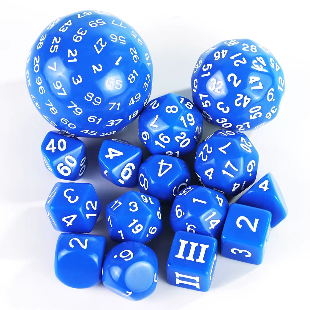 Tabletop Dice Set D3-D100 15 Pcs