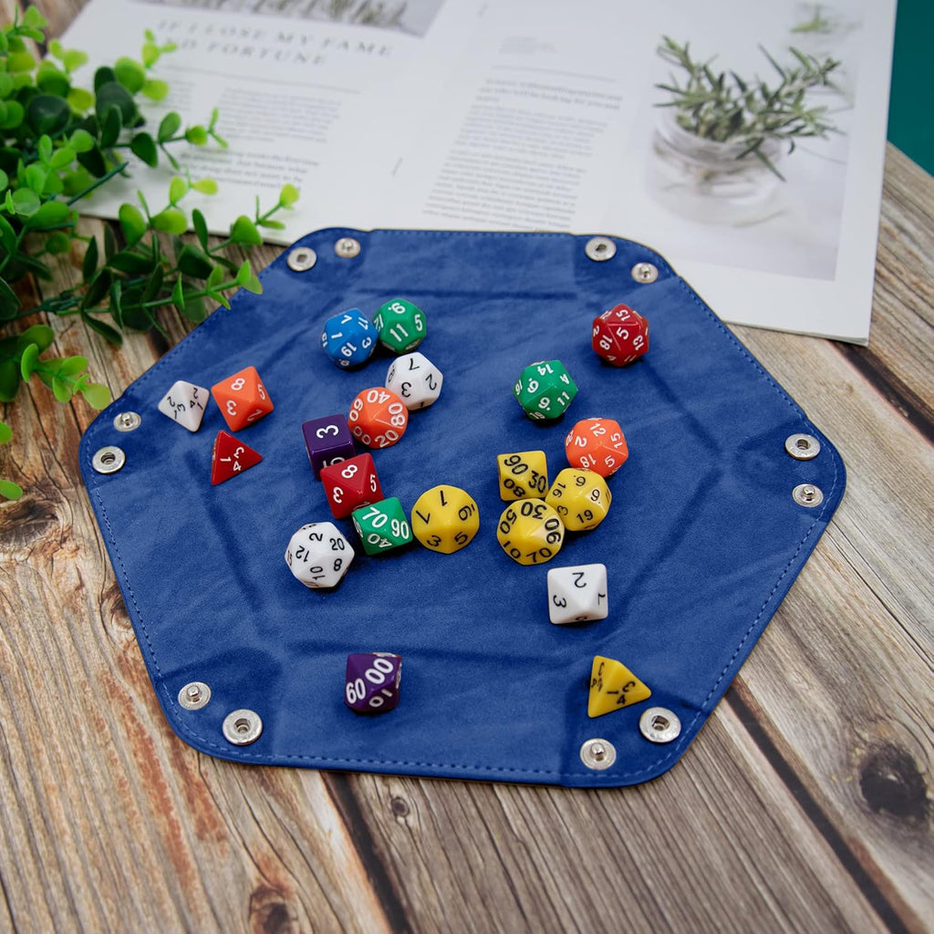 Leather Dice Trays (4-Pack) – Folding Dice Rolling Trays