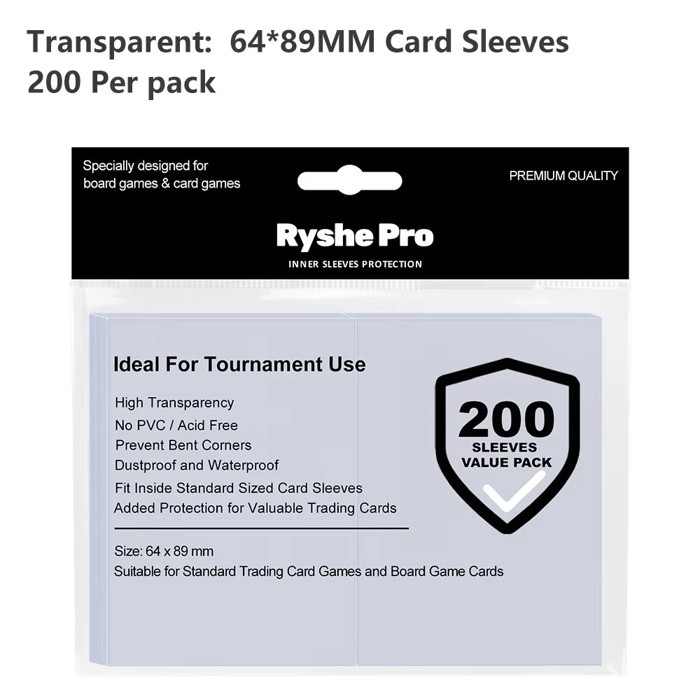 100 Count Standard Card Sleeves (66×91mm) – Penny Sleeves for Trading Cards