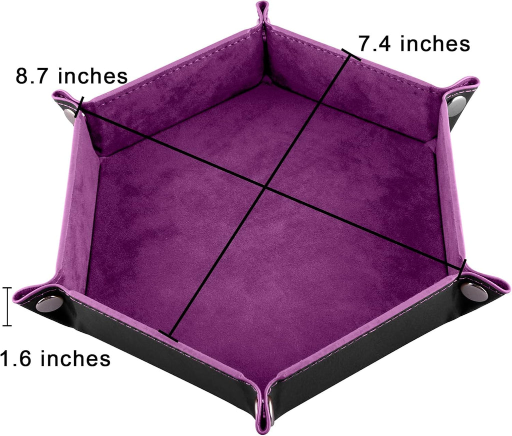 Leather Dice Trays (4-Pack) – Folding Dice Rolling Trays