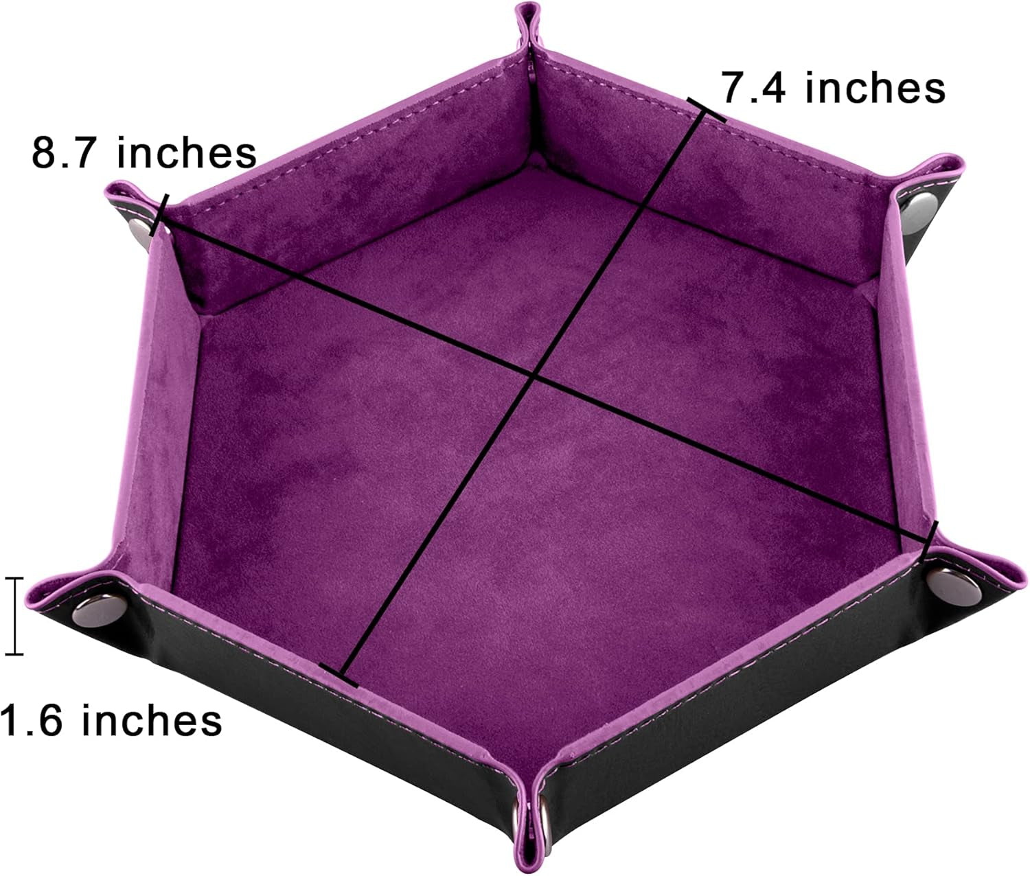 Leather Dice Trays (4-Pack) – Folding Dice Rolling Trays