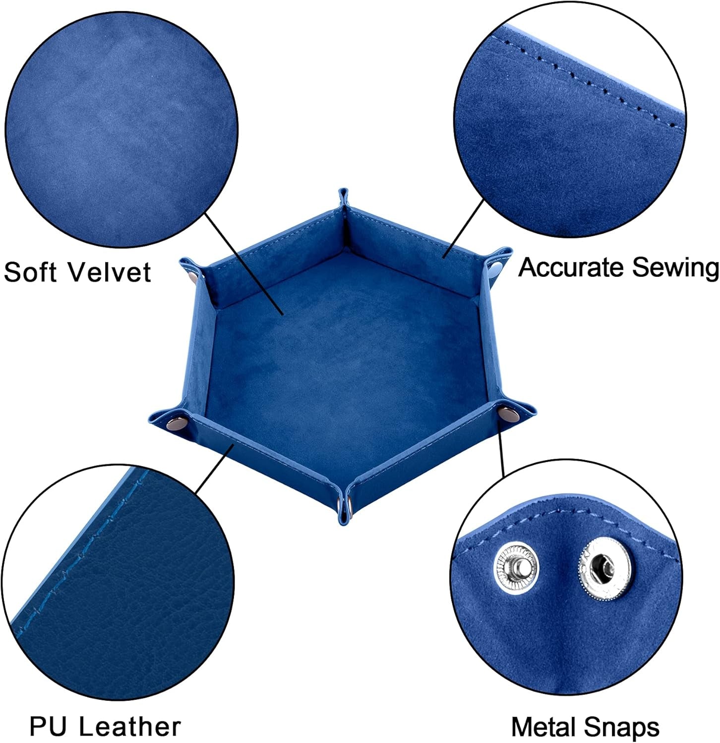 Leather Dice Trays (4-Pack) – Folding Dice Rolling Trays