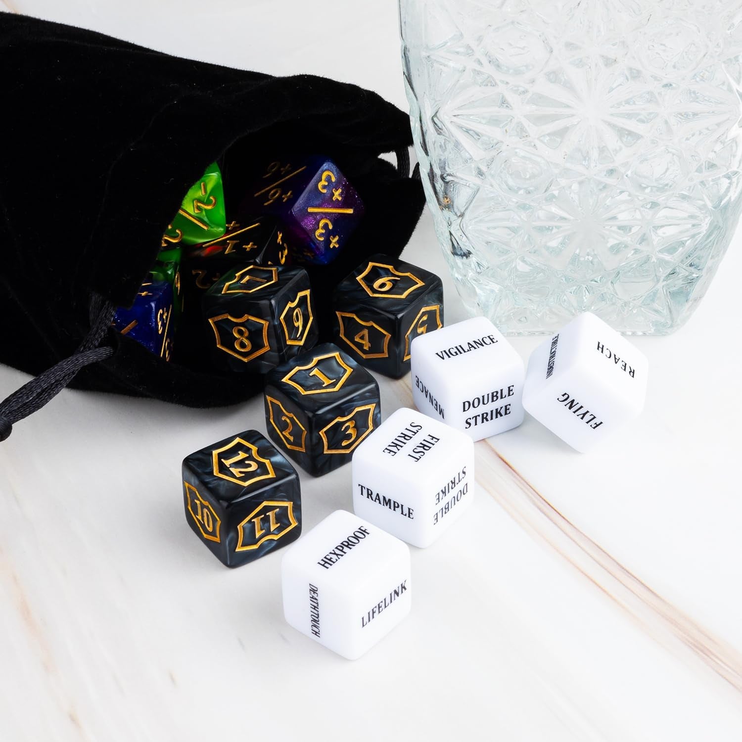 63-Piece Token & Counter Set for MTG — Dice Counters / Ability Markers