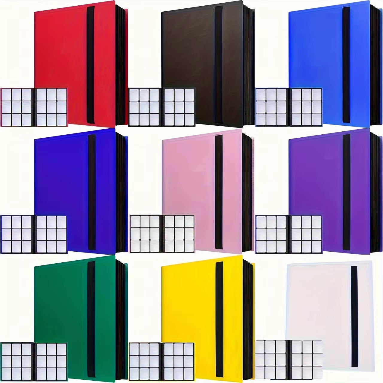 9-Pocket Zip Trading Card Binder – 20 Sheets / 360 Card Album