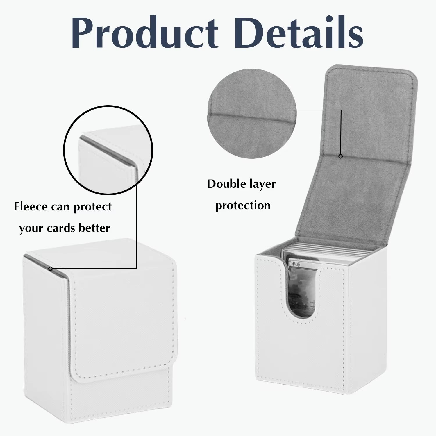 Magnetic PU Deck Box – Fits 100+ Cards