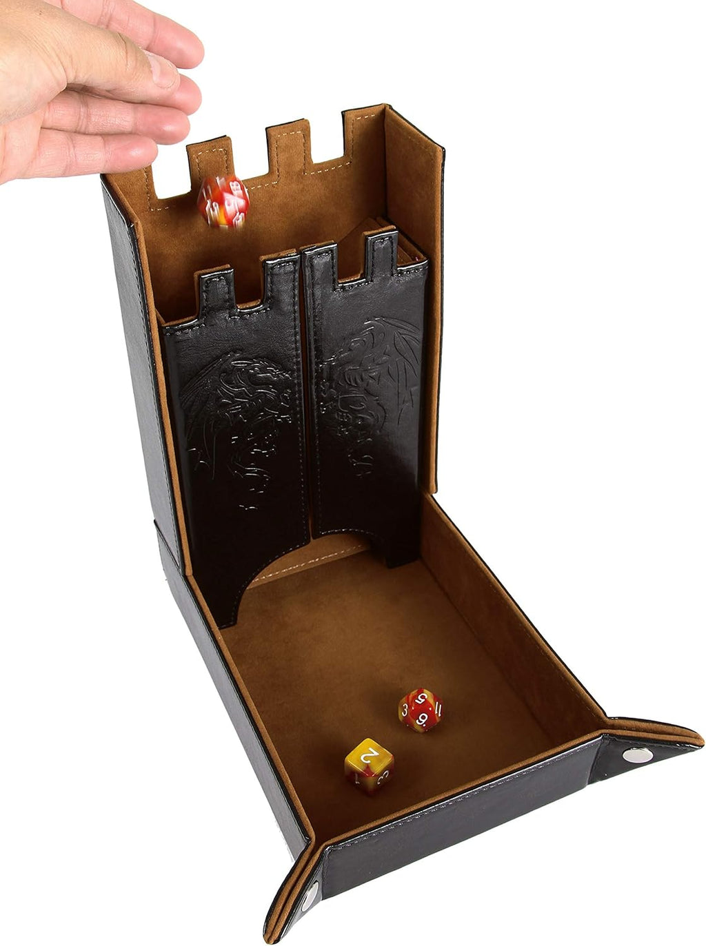 Draco Castle Foldable Dice Tower & Tray